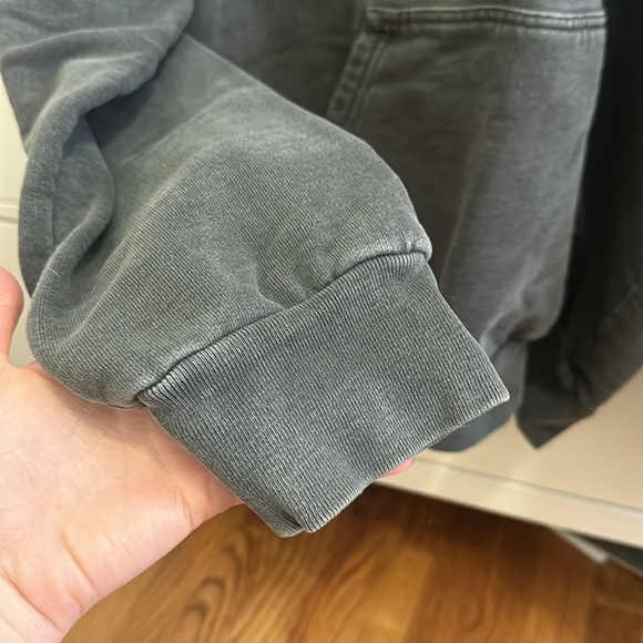 Talentless Heavyweight Circle Logo Hoodie - Steel Grey - Picture 6 of 9